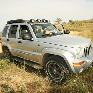 My Jeep at Namibia, traveling.