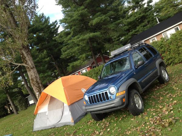 Camping with the new Roof Rack + Basket