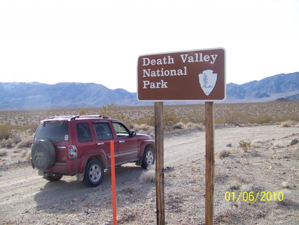 Entering Death Valley, from the back road from Gold Point Nevada, no entrance fee booth here.