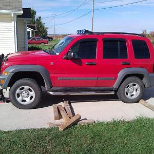 In the morning this is the front lifted before the back to show the difference.