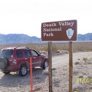 Entering Death Valley, from the back road from Gold Point Nevada, no entrance fee booth here.