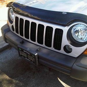 Painted Black around the Headlights, Fog lights and sides of grill