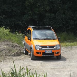 the other 4x4 of the family; it's a 2006 Fiat Panda 4x4 Cross, 1.3 litre CRD 75hp 5sp manual, electronic diffs, no low ratio but very capable because