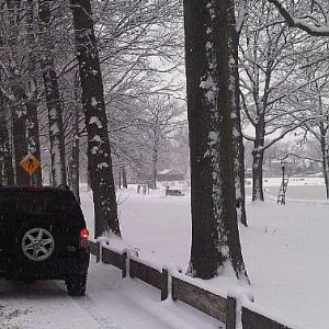 Snowy NY day with my Jeep