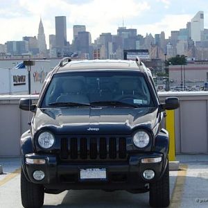 My Jeep against NY skyline