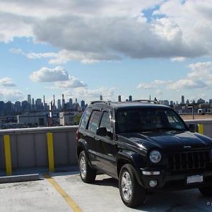 My jeep against NY skyline