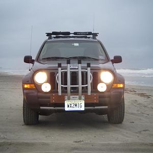 On the beach...pre bumper trim and lift...