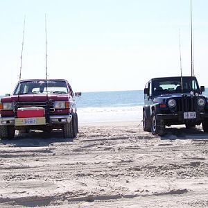 Old Wrangler and Bronco