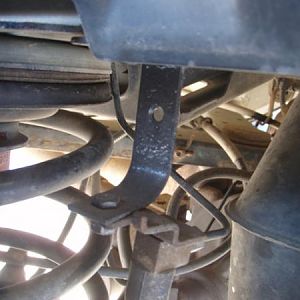 homemade brake line relocation bracket
