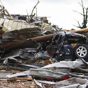 a pic I found of a KJ crushed during the tornadoes of 2011. this was from Missouri I think.