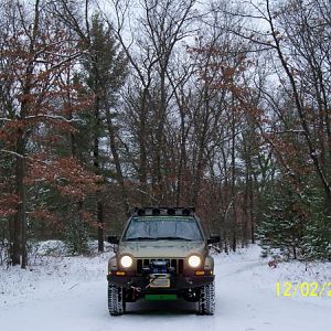On the trail in winter