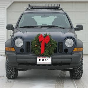 Christmas Jeep Front