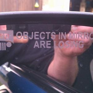 OBJECTS IN MIRROR ARE LOSING