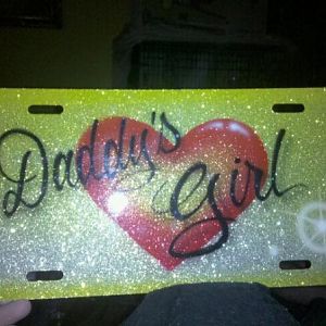 Daddy's girl plate