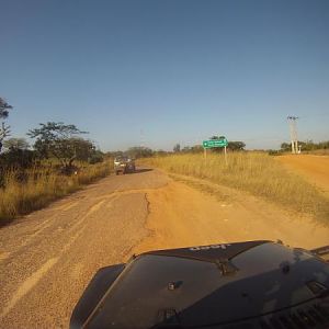 On the "main" road somewhere between Maputo and Ponta de Quro in southern Mozambique.