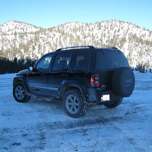 JEEP AT 8000'. Mt. Charleston, Nevada.