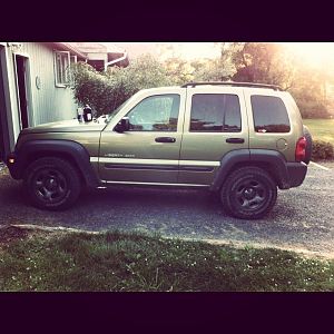 Painted my rims dark grey, matching the grey trim