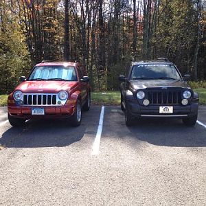 A limited on the left, my Renegade on the right.