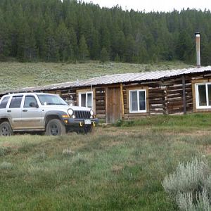 Old cabin I came across on a trail. Looks like it was converted into a hunting shack.