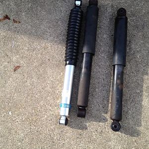 Old vs new rear shock