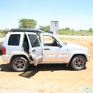 My Jeep at Angola, traveling!