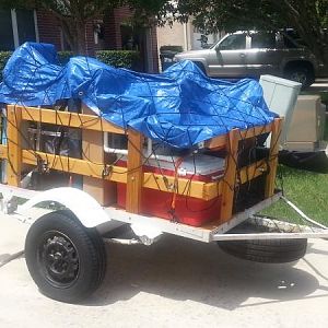 My homemade camping/bug out trailer!