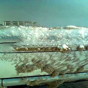 Sometimes on-road is rougher on a Jeep than off-road. Just look at all that nasty road salt. I can hear the poor girl rusting :-(