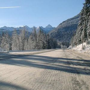 Jeep At Mountain Elevation -Icy Roads !