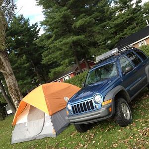 Camping with the new Roof Rack + Basket