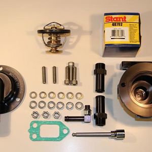 COMPLETELY DISASSEMBLED THERMOSTAT ASSEMBLY