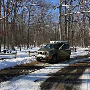 Feb snow 2015, out driving and taking winter pics in the Civil War Park.