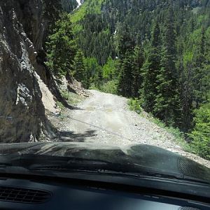 Alpine loop by Ouray, co 6.25.11. Tight space