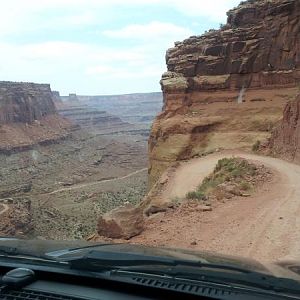 Shafer Trail, Canyonland NP 7.2.12. Very cool off road trail in Moab area.