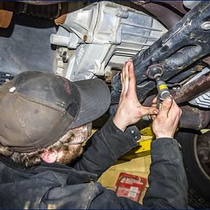 Skid Row transfer case skid plate installation