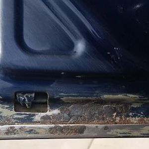 Sanding rust on front driver door