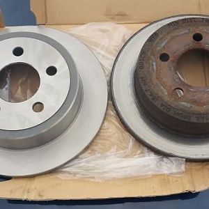 New and Old rear rotor