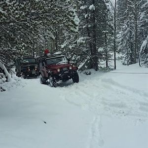 Headed up the trail