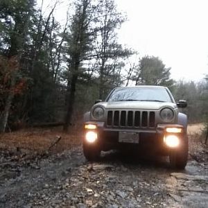 Older pic, older lights, but still liked the trail.