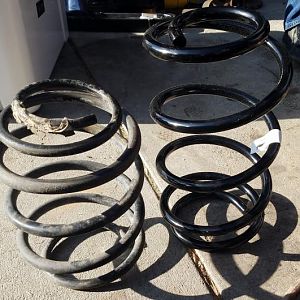 old and new rear springs