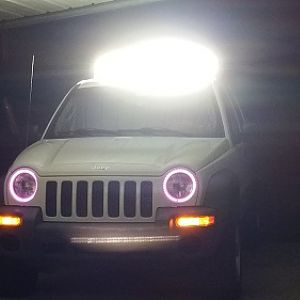 Jeep pink lights