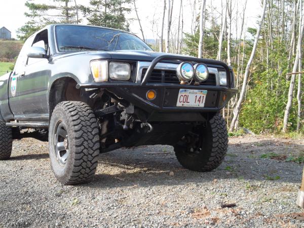 1991 toyota did a full frame up restoration including a 3 in lift and all new custom built skid plates and front and rear tube/ plate bumpers and rock