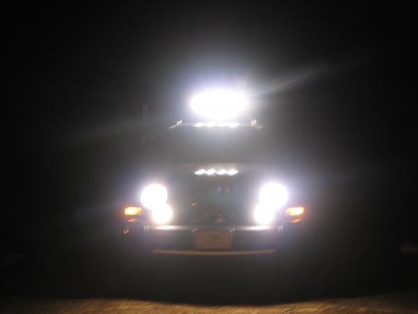 4 KC HiLite 100w Daylighter Spots
2 KC HiLite 100w SlimLite Fogs
2 Mopar Brights lol