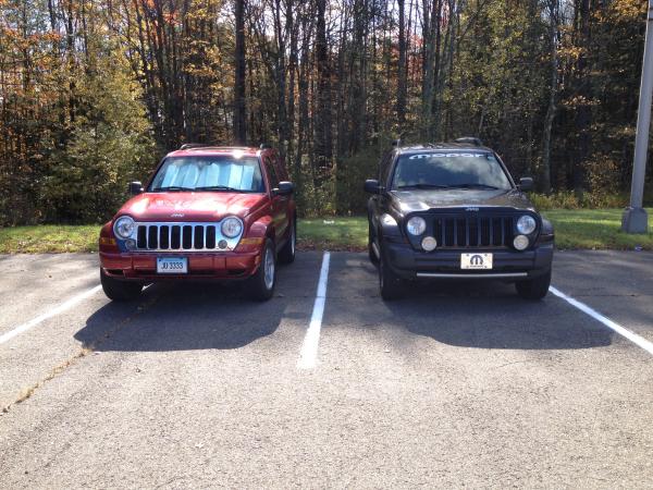 A limited on the left, my Renegade on the right.