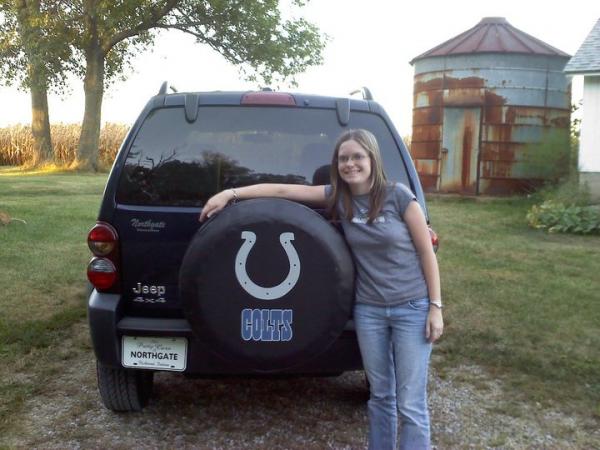 Actually, the "Colts" cover came with the Jeep. Since I am a "Colts" fan, it was one of many things that drew me to the Jeep...plus the automatic car