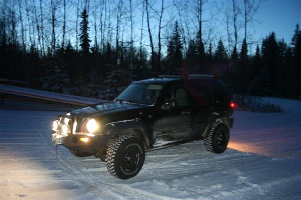 after doing donuts in the parking lot at the provincial park