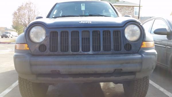 Before the front bumper was trimmed