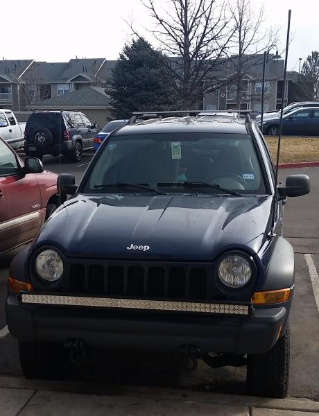 Brand new 52" light bar mounted on the front frame under the bumper