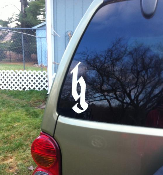 Brantley Gilbert sticker BGNATION