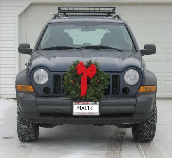 Christmas Jeep Front