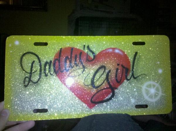 Daddy's girl plate